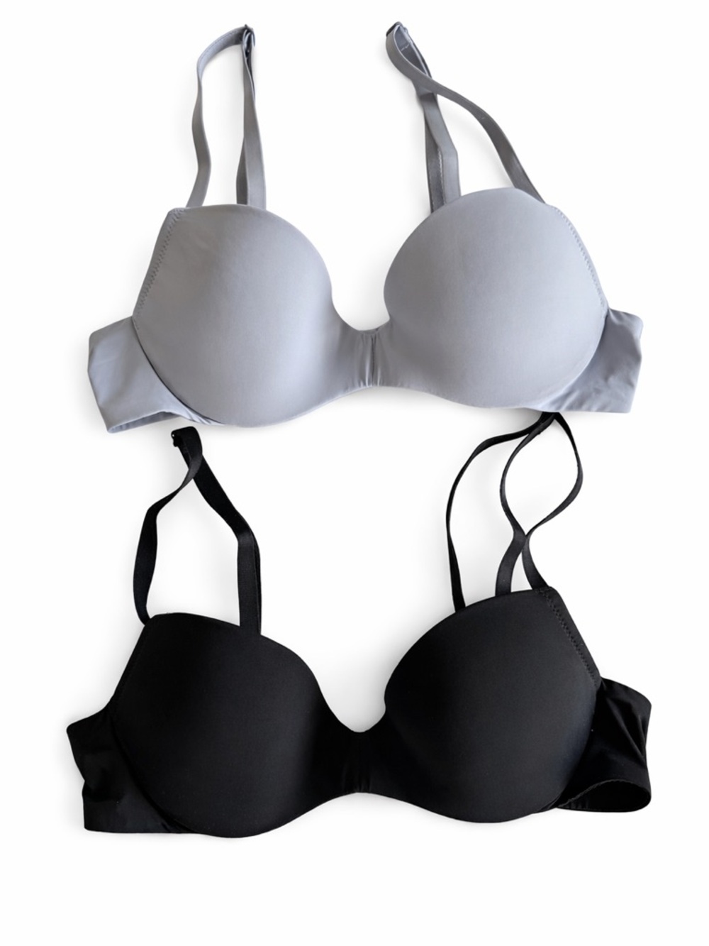 Gap Body Underwire Demi Bras Bundle 32A Black/Gray
